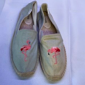 Brand new flamingo slip on